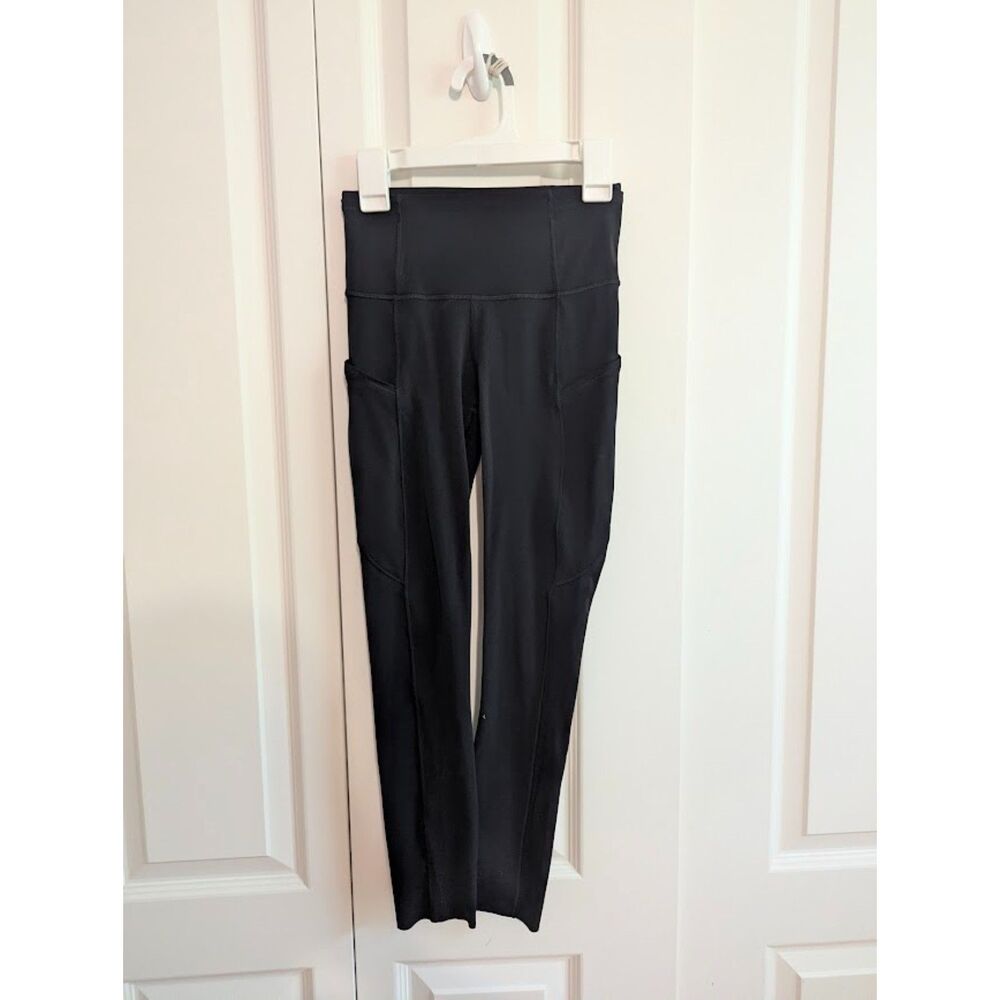 Lululemon Fast and Free High-Rise Crop Leggings II 23" *Non-Reflective Black